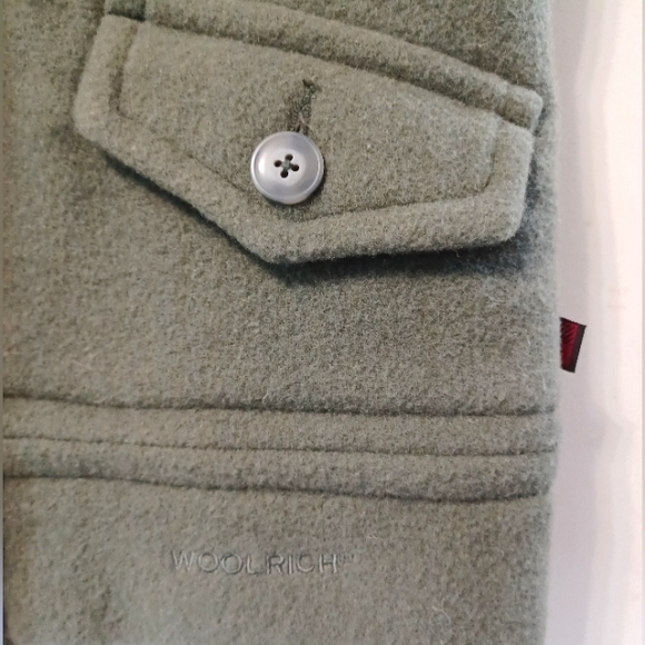 Woolrich Women's Olive Green Wool Vest Women's Size Small - Picture 4 of 14